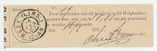 Beek 1907- Stortingsbewijs postwissel