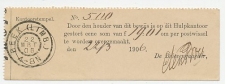 Beek 1906- Stortingsbewijs postwissel