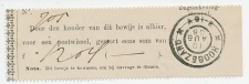 Hoogezand 1906 - Stortingsbewijs postwissel