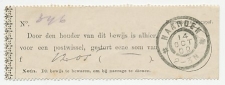 Naarden 1909 - Stortingsbewijs postwissel