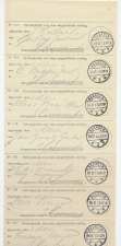 Naarden 1913 - Complete lijst Ontvangbewijs aangetekende zending