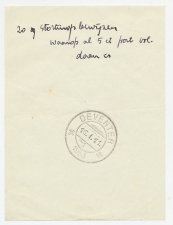 Deventer 1953 - Kasbewijs