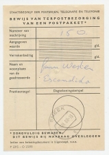 Sneek 1968 - Bewijs van terpostbezorging