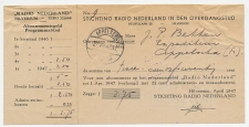 Appelscha 1947 - Kwitantie Stichting Radio Nederland 