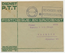 Machinestempel Postgiro kantoor Den Haag 1935