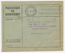 Machinestempel Postgiro kantoor Den Haag 1933