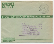 Dienst PTT Den Haag 1950 -  Stempel: Centr. Girokantoor