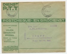 Machinestempel Postgiro kantoor Den Haag 1943