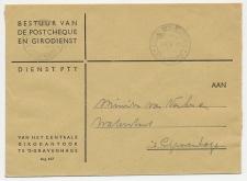 Machinestempel Postgiro kantoor Den Haag 1950