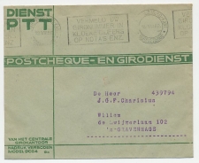 Machinestempel Postgiro kantoor Den Haag 1952