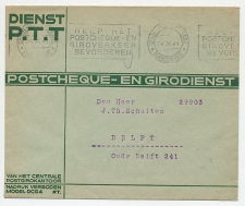 Machinestempel Postgiro kantoor Den Haag 1941