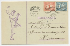 Firma briefkaart Amsterdam 1916 - Mercurius