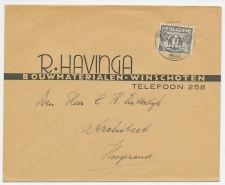 Firma envelop Winschoten 1938 - Bouwmaterialen 