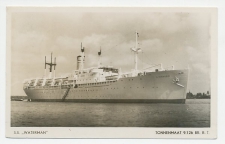 Prentbriefkaart Rotterdamsche Lloyd - S.S. Waterman