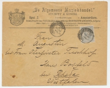 Firma envelop Amsterdam 1895 - Muziekhandel 
