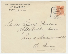 Firma envelop Cuyk 1935 - Melkfabriek