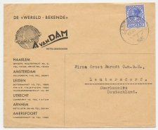 Firma envelop Zandvoort 1932 - Wereld / Globe