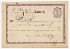 Briefkaart G. 3 Firma Blinddruk Gouda 1873