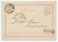 Briefkaart Rotterdam - Amsterdam 1872 - Na Posttijd