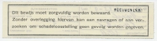 Ontvangbewijs Meeuwen (N.B.) 1941 - Naamstempel