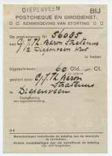 Stortingsbewijs Diepenveen 1926 - Naamstempel