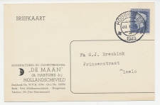Firma briefkaart Hollandscheveld 1949 - De Maan / Manufacturen