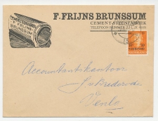 Firma envelop Brussum 1953 - Cement / Steenfabriek