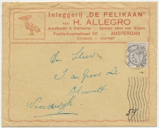 Firma envelop (inhoud ) Amsterdam 1924 - Inleggerij / Pelikaan