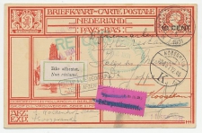 Briefkaart  Hoogezand - Denemarken 1931 - Poste Restante