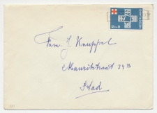 Em. Roode Kruis 1967 - Nieuwjaarsstempel Groningen Station      