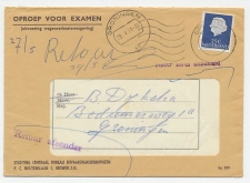 Locaal te Groningen 1971 - Nader adres onbekend - Retour