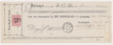 Em. 1872 Groningen - Onderdendam - Stedum - Kwitantie