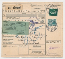 Em. Veth / Konijnenburg Pakketkaart s Graveland - Duitsland 1940