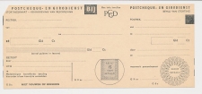 Girostortingskaart G.9 - Postcheque en Girodienst