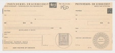 Girostortingskaart G.9 - Postcheque en Girodienst