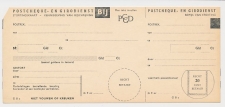 Girostortingskaart G.11 - Postcheque en Girodienst