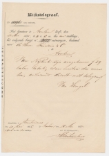 Telegram Amsterdam - Arnhem 1855