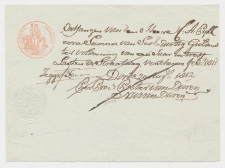 Fiscaal Empire Francais 25 C. Dordrecht 1812