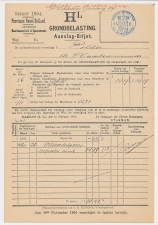 Fiscaal / Revenue - 15 C. EN 50 OPCENTEN Noord Holland - 1904