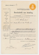 Fiscaal Droogstempel 15 C. ZEGELRECHT MET OPCENTEN AMST. 1912
