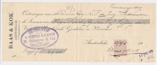 Plakzegel 5 ct den 19.. - Amsterdam 1916