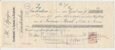 Plakzegel 5 ct den 19.. - Amsterdam 1911 - Wisselbrief