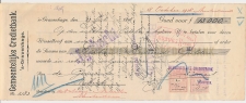 Plakzegel 1,50 / 5,-  den 19.. - Wisselbrief Den Haag 1918