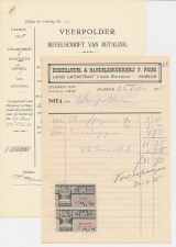 Omzetbelasting 5 CENT / 40 CENT  - Haarlem 1935