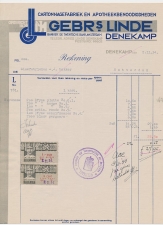 Omzetbelasting 10 CENT / 1.- GLD  - Denekamp 1934