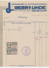 Omzetbelasting 5 CENT / 50 CENT  - Denekamp 1934