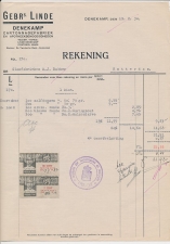 Omzetbelasting 7 CENT / 80 CENT  - Denekamp 1934