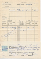 Hypotheekzegel 3.- GLD. - Barendrecht 1959