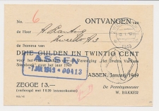 Assen - Zweelo 1949 - Kwitantie 