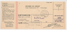 Den Haag - Coevorden 1952 - Kwitantie